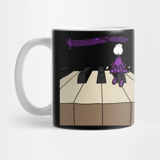 Piano life girl Mug